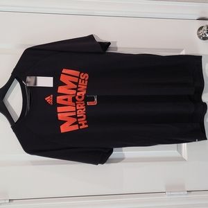 Adidas Miami Hurricanes T Shirt